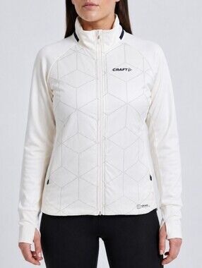CRAFT ADV SubZ Lumen Running Jacket 2 M Whisper White Reflective Gorpcore Padded